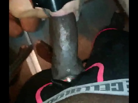 White guy swallowing huge black cock to the base