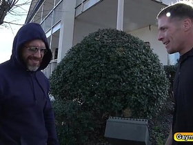 Dirk licks Tanners big dick and balls
