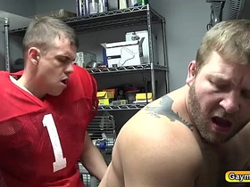 Colby lathers Darins fat dick and fuck