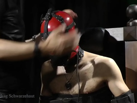 ZEUS GAGGED UNDER MASK AND ELECTRIC TO FEET