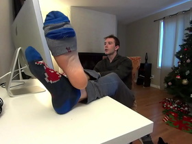 Myles Rest's His Feet up on the Desk in Your Face! 1080p HD