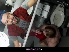 Helping hand at the urinals - Romeo Davis and Kyle Connors