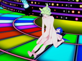 Vocaloid Yaoi - Len x Kaito Boobjob and fucked in stage - Sissy crossdress Japanese Asian Manga Anime Game Porn Gay