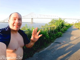 BIGGBUTT2XL TAKES ANOTHER LOAD OUTDOORS ALONG DELAWARE RIVER