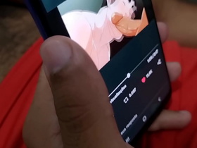 Gato se masturbando assistindo Hentai gay furry